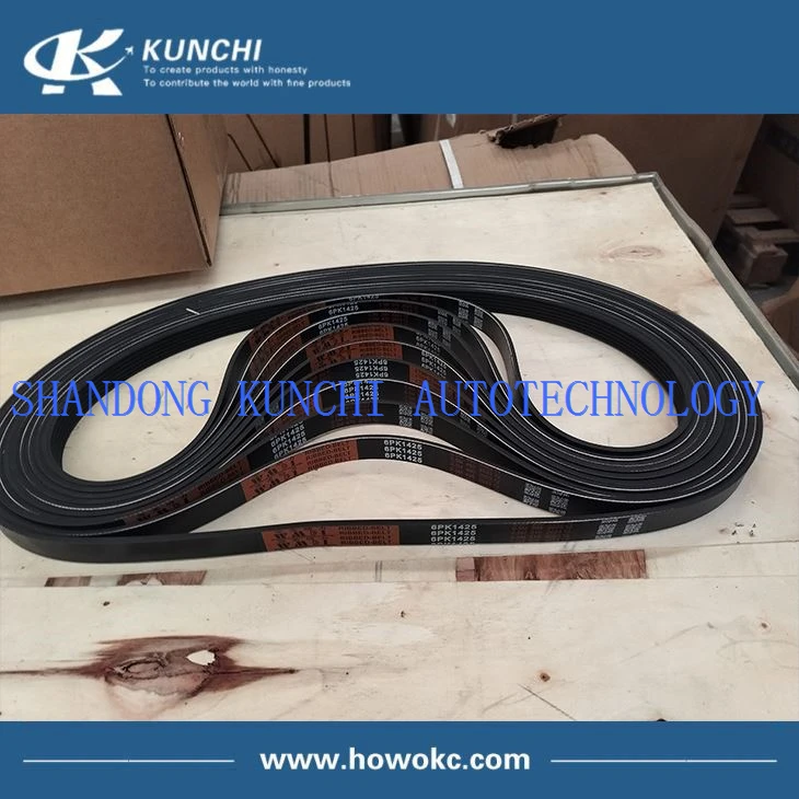 Sinotruk HOWO D12 ENGINE VG1246060008 6PK1425 Alternator Belt WMDI PERFECT POWER Brand